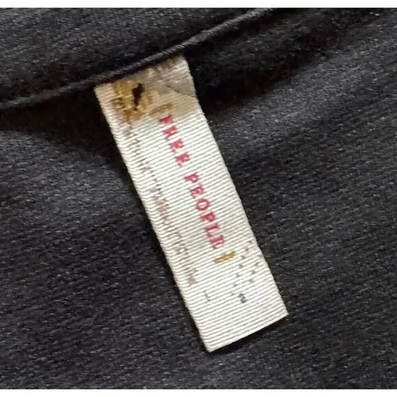 FREE PEOPLE Form Fitting Black Tank Dress Gold Embellishment Detail Size S - Picture 5 of 6